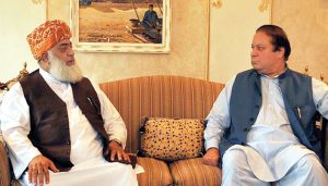 Nawaz Sharif & JUI-F’s Fazl deliberate on current political situation