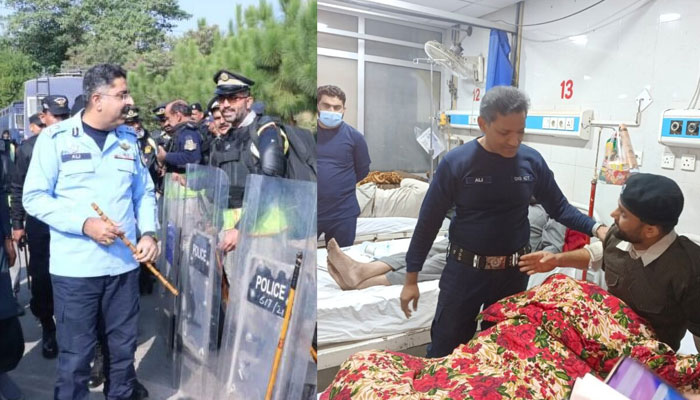 IG Rizvi Prioritizes Law and Order in Islamabad; DIG Raza Visits Injured Officers