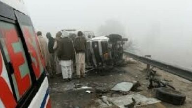 Passenger Bus Overturns on National Highway Near Ghotki, All Passengers Safe