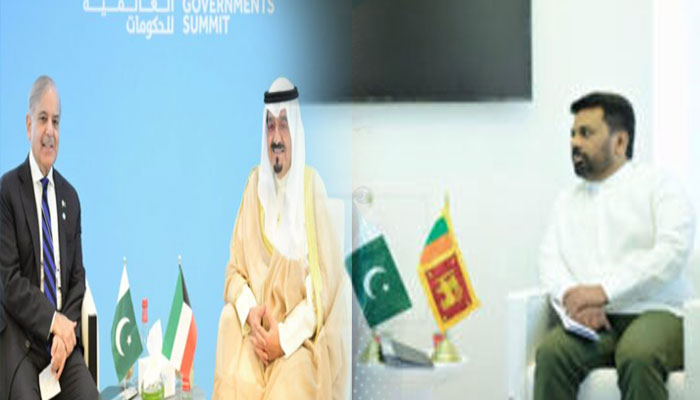 PM Shehbaz interacts Kuwait counterpart, Sri Lankan president