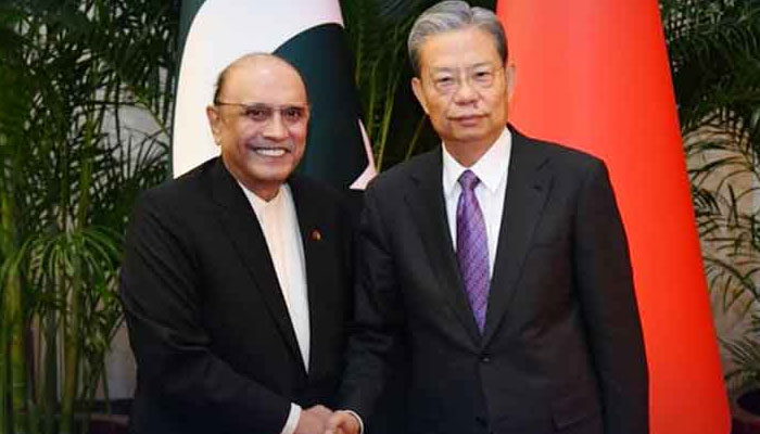 President Asif Ali Zardari Meets Zhao Leji in China to Strengthen Pak-China Ties