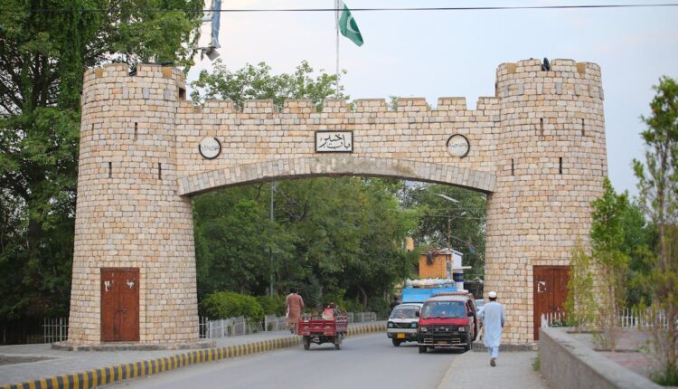 Burned Yakh Kandao check post jointly manned by police and security forces in Upper Orakzai