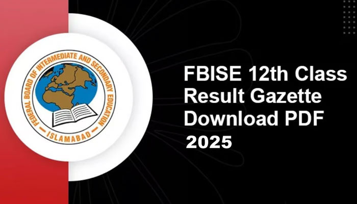 FBISE Inter Part 1 HSSC Gazette 2025 Download