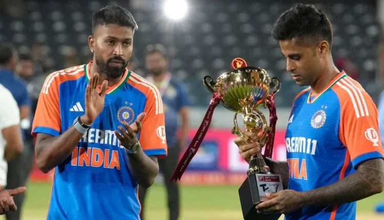 Jasprit Bumrah celebrates a wicket during a T20 match, returning for India in the Asia Cup 2025 squad announcement.