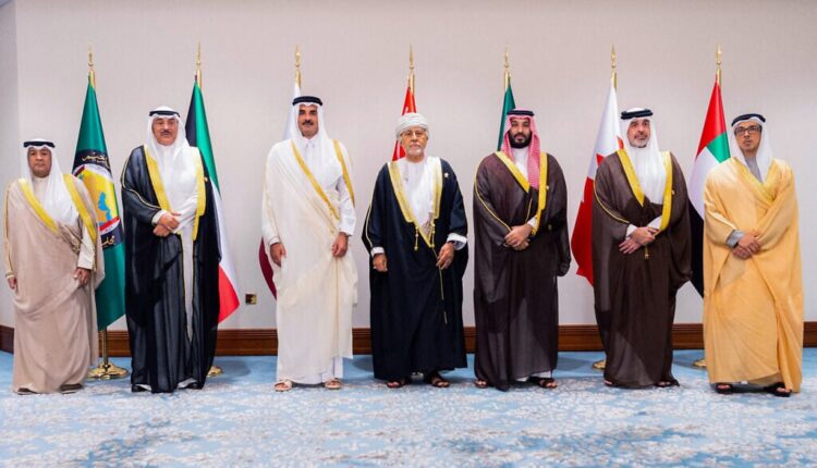 Leaders from the US, Israel, UAE, and Bahrain shake hands at the White House after signing the Abraham Accords in 2020.
