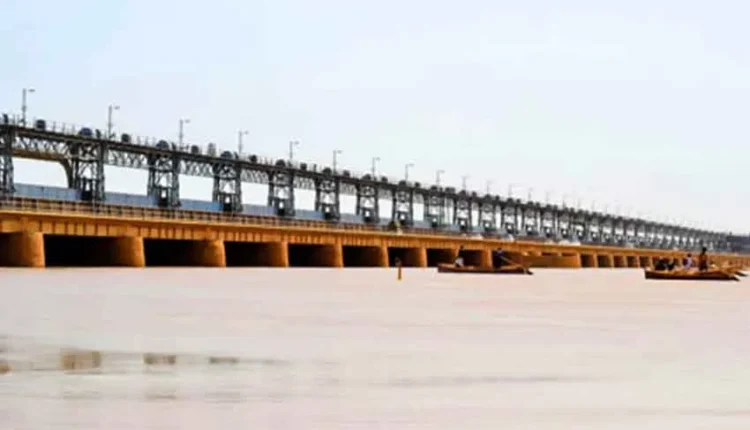 Aerial view of flooded villages and farmland in Punjab after rivers overflowed.