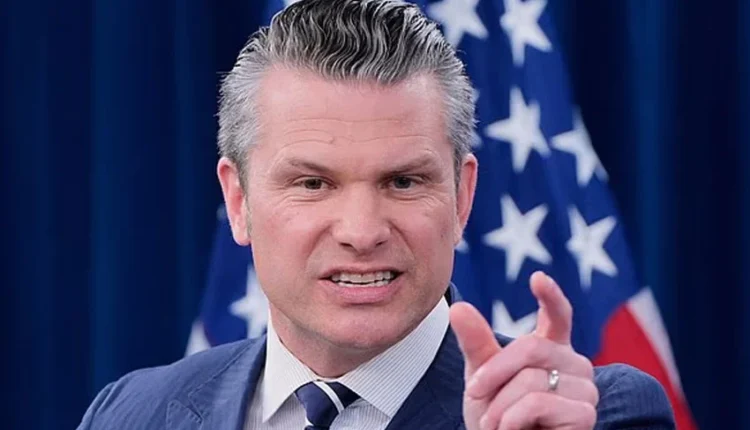 Trump and Hegseth at Pentagon.