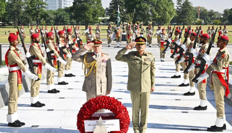 Pakistan UK Defence Ties General Asim Munir British Army Chief Regional Security GHQ Rawalpindi