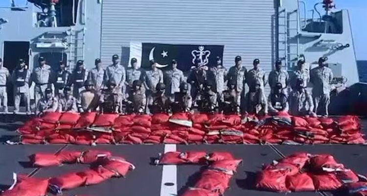 Pakistan Navy Seizes 1,500kg Hashish in Operation