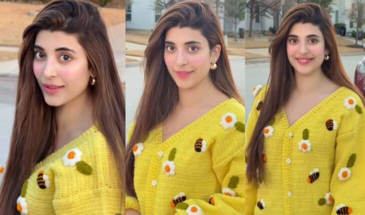 Urwa Hocane Stuns in Cozy Yellow Sweater in Golden Hour Reel
