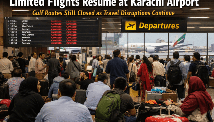 Karachi Airport Pakistan Flights Flight Cancellations Gulf Flights Air Travel Update