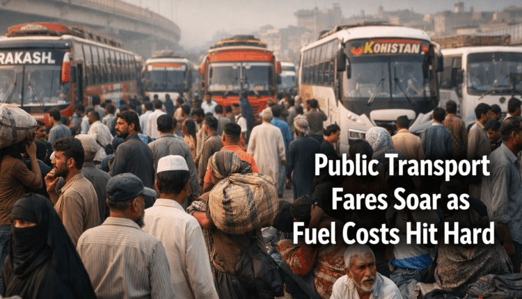 Public Transport Fares Fuel Price Hike Lahore Bus Travel Commuter Expenses Pakistan Travel News
