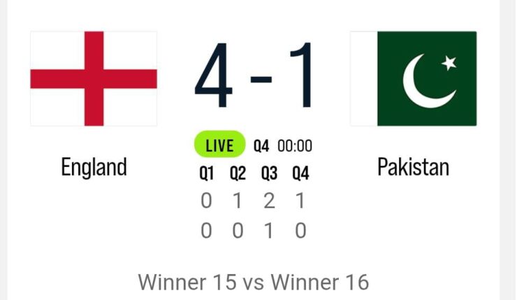 England Dominate Pakistan to Secure 4–1 Victory in Hockey World Cup Qualifier