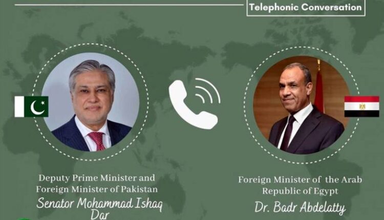 Dar, Egyptian FM Discuss Ties, Regional Peace Efforts