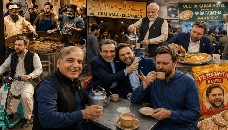 JD Vance Pakistan Pakistan AI memes 2026 US Iran peace talks Islamabad Pakistani meme culture Pakistan social media humor Pehlwan Rewri Meme JD Vance shalwar kameez
