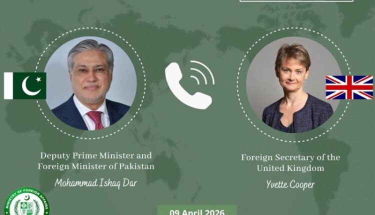 Pakistan UK Relations Ishaq Dar Yvette Cooper Pakistan Peace Bilateral Cooperation