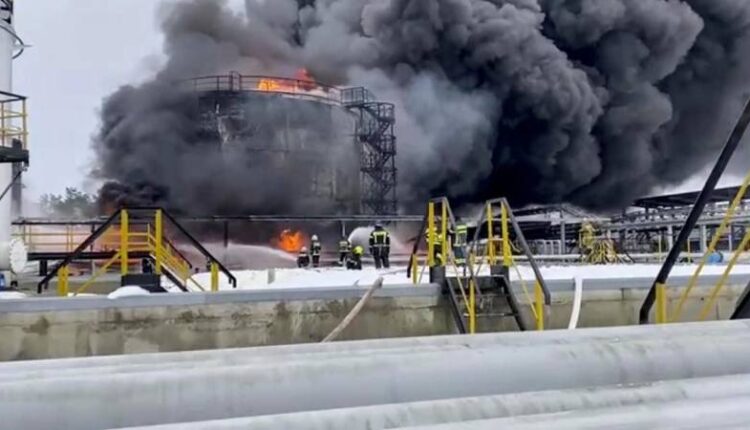 Russia Ukraine War Oil Port Attacks Russia Drones Ukraine Stikes Energy Warfare