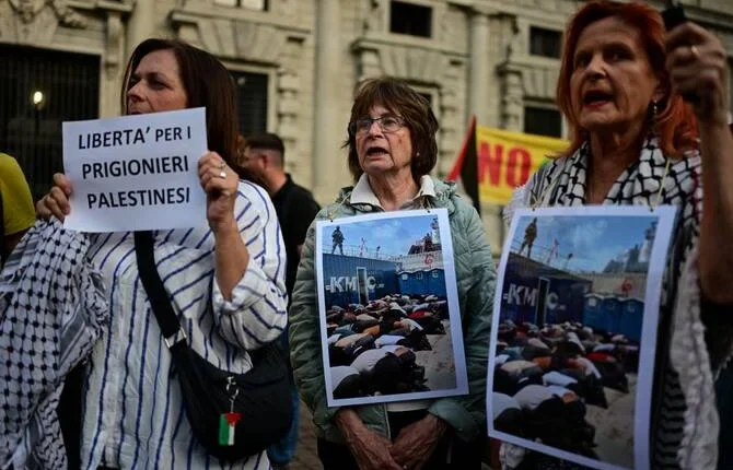 Gaza Italy Libya Flotilla Humanitarian Aid
