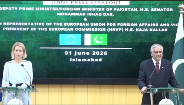 Pakistan EU Ishaq Dar Kaja Kallas