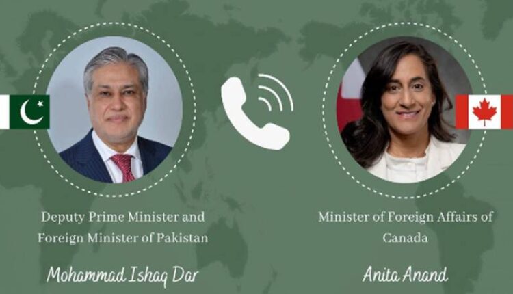 Dar, Canadian FM Discuss US-Iran Understanding