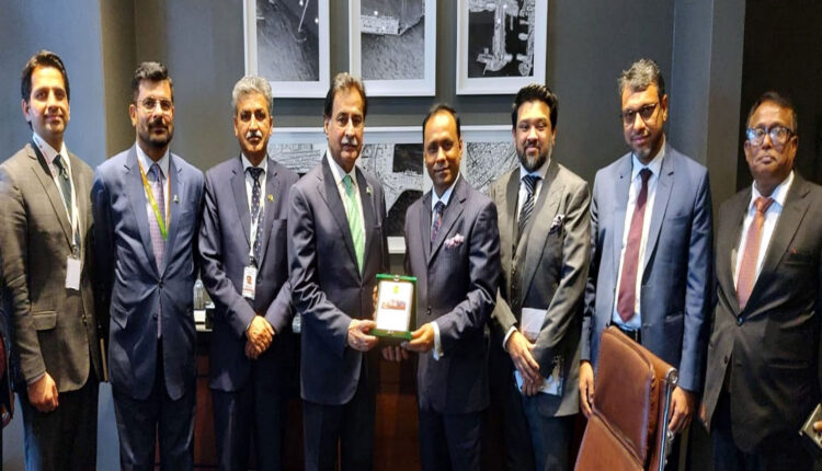 National Assembly Speaker Sardar Ayaz Sadiq meets Ugandan and Bangladeshi parliamentary leaders on the sidelines of the 69th Commonwealth Parliamentary Conference in Cape Town.