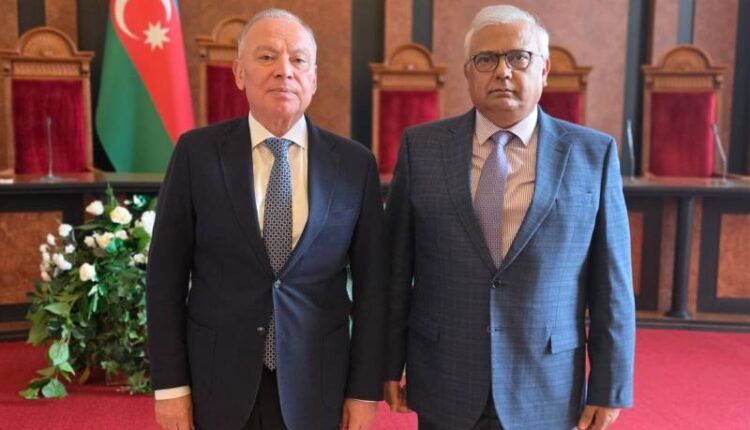 Chief Justice of Pakistan’s Federal Constitutional Court Justice Aminuddin Khan during his visit to Azerbaijan to strengthen judicial cooperation and bilateral ties.